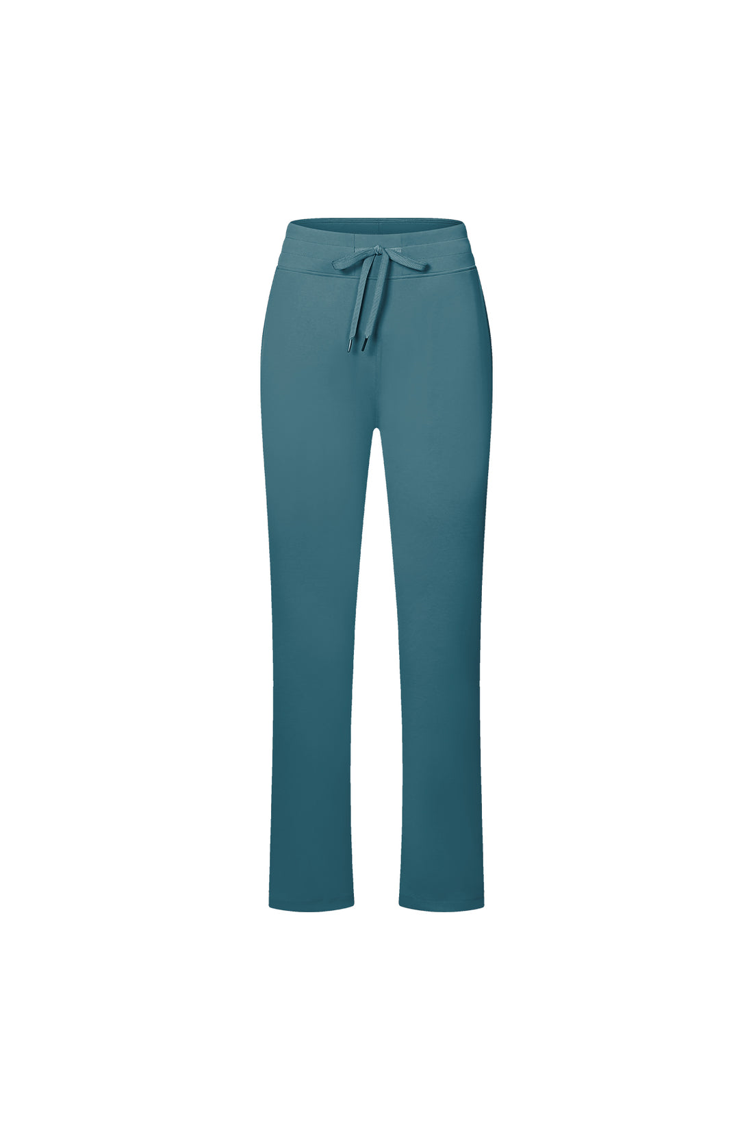 High-Waisted Straight-Leg Casual Trousers