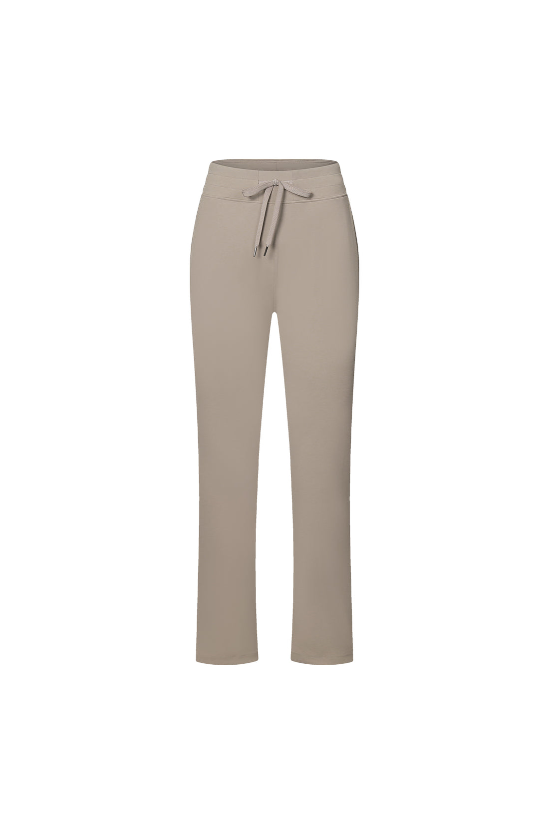 High-Waisted Straight-Leg Casual Trousers