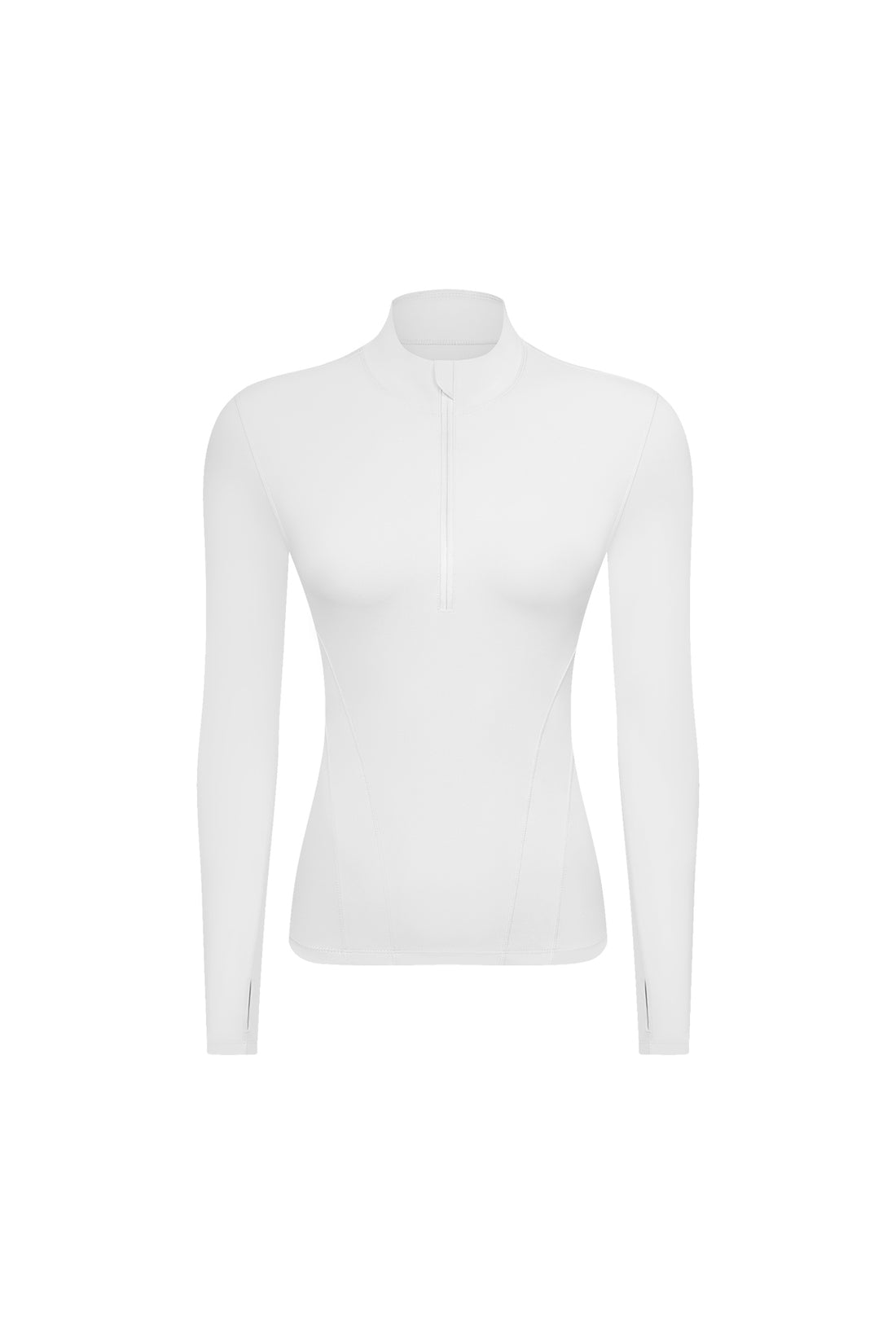 Half-Zip Stand Collar Compression Long Sleeve Sports T-Shirt