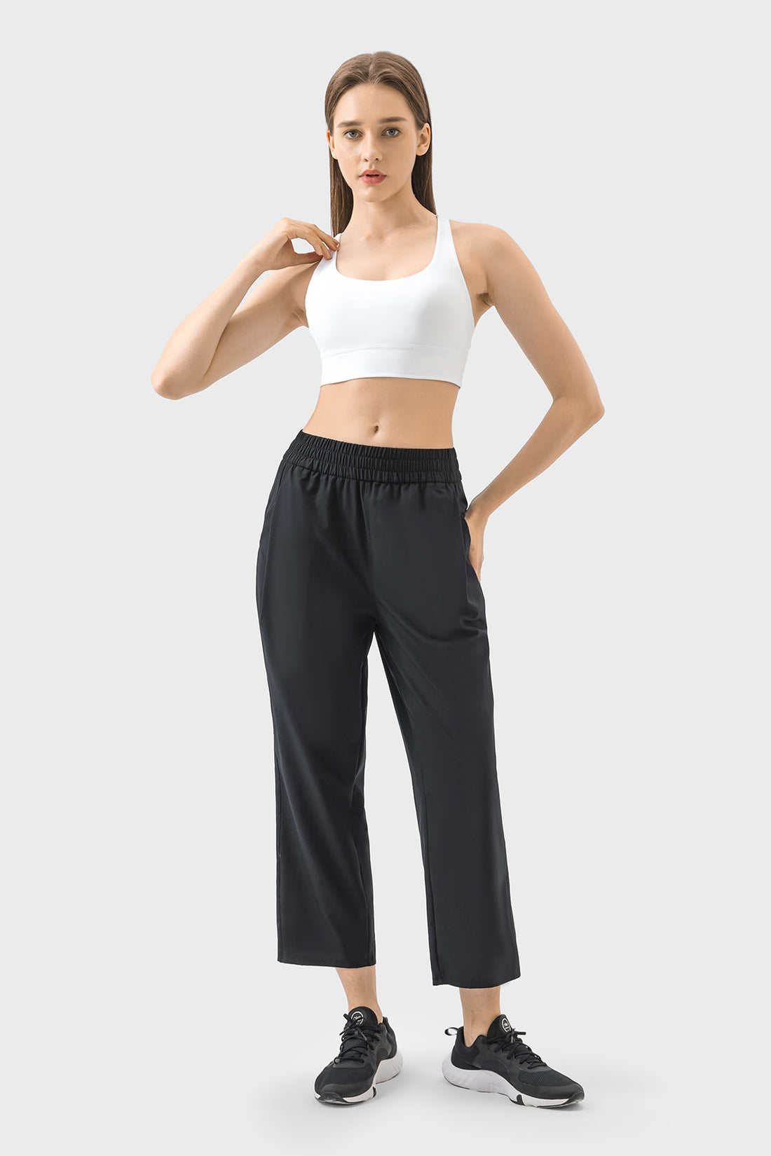 Loose Fit Quick-Dry Cropped Sports Pants