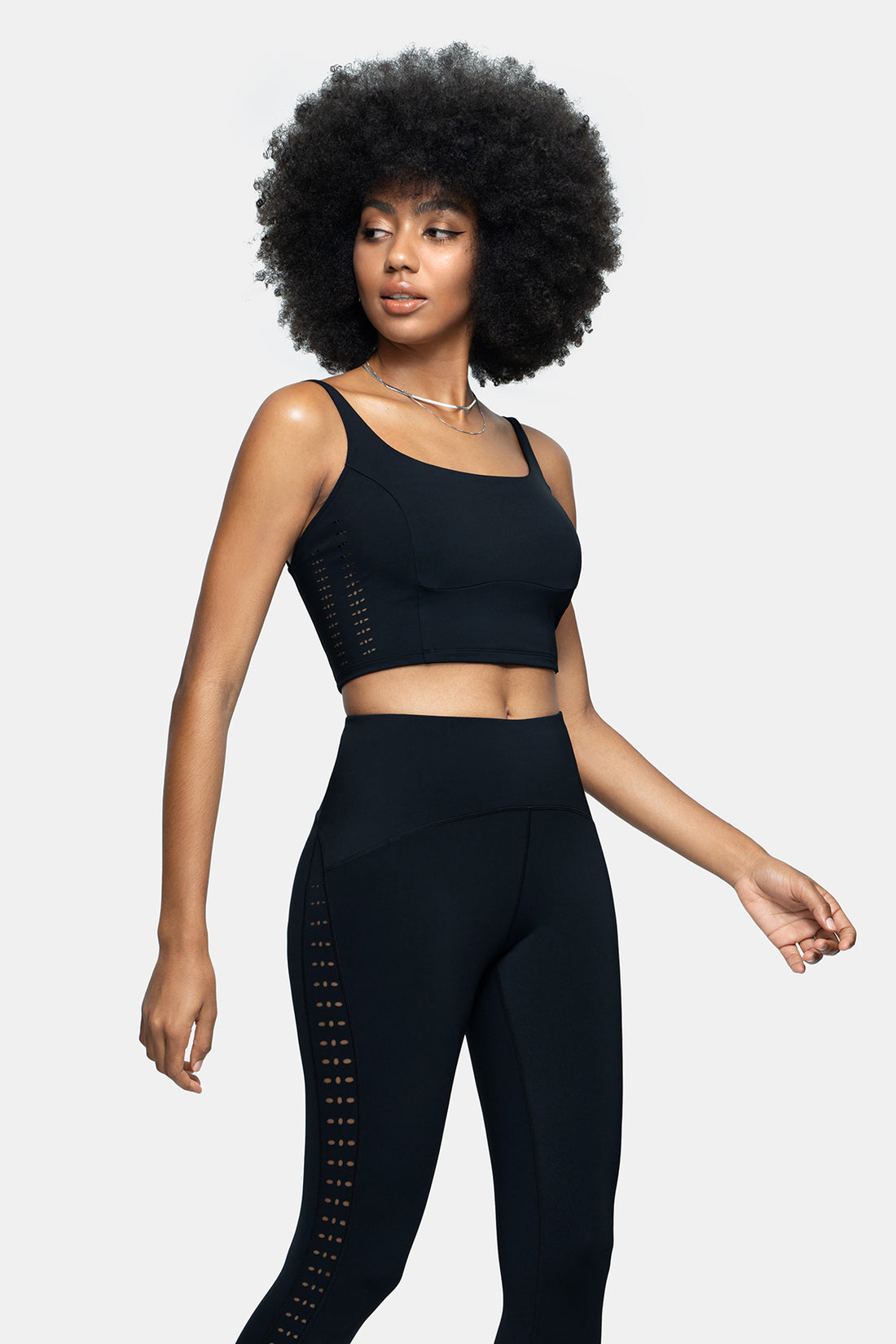 Yoga Tank Top with Perforated Graphics