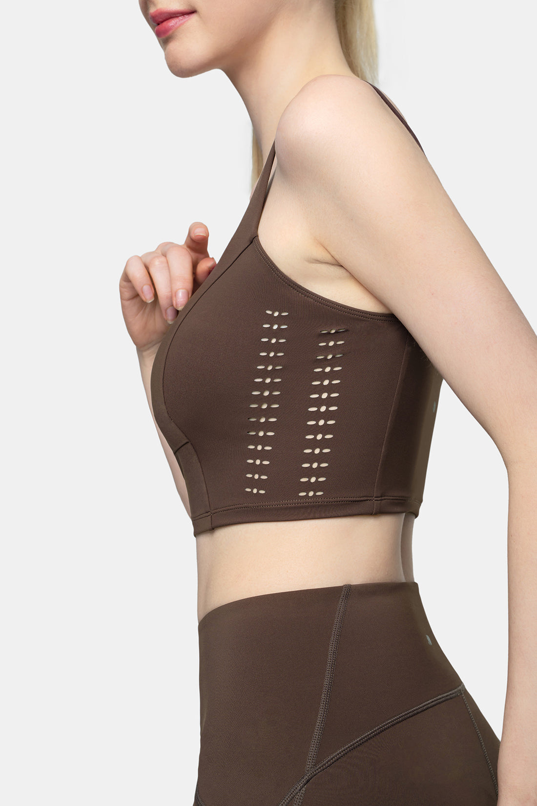 Yoga Tank Top with Perforated Graphics