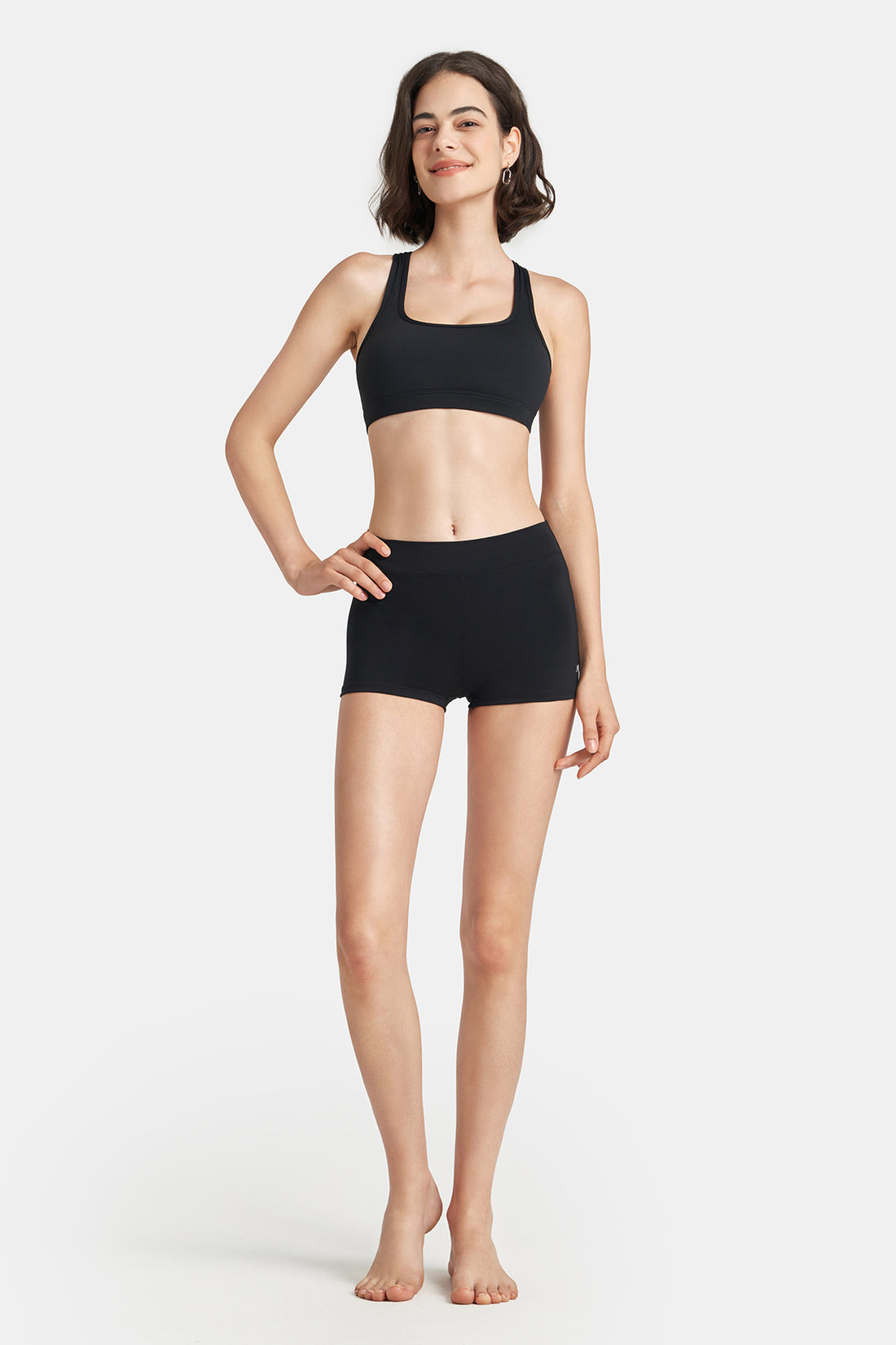Mid-Rise Active Shorts