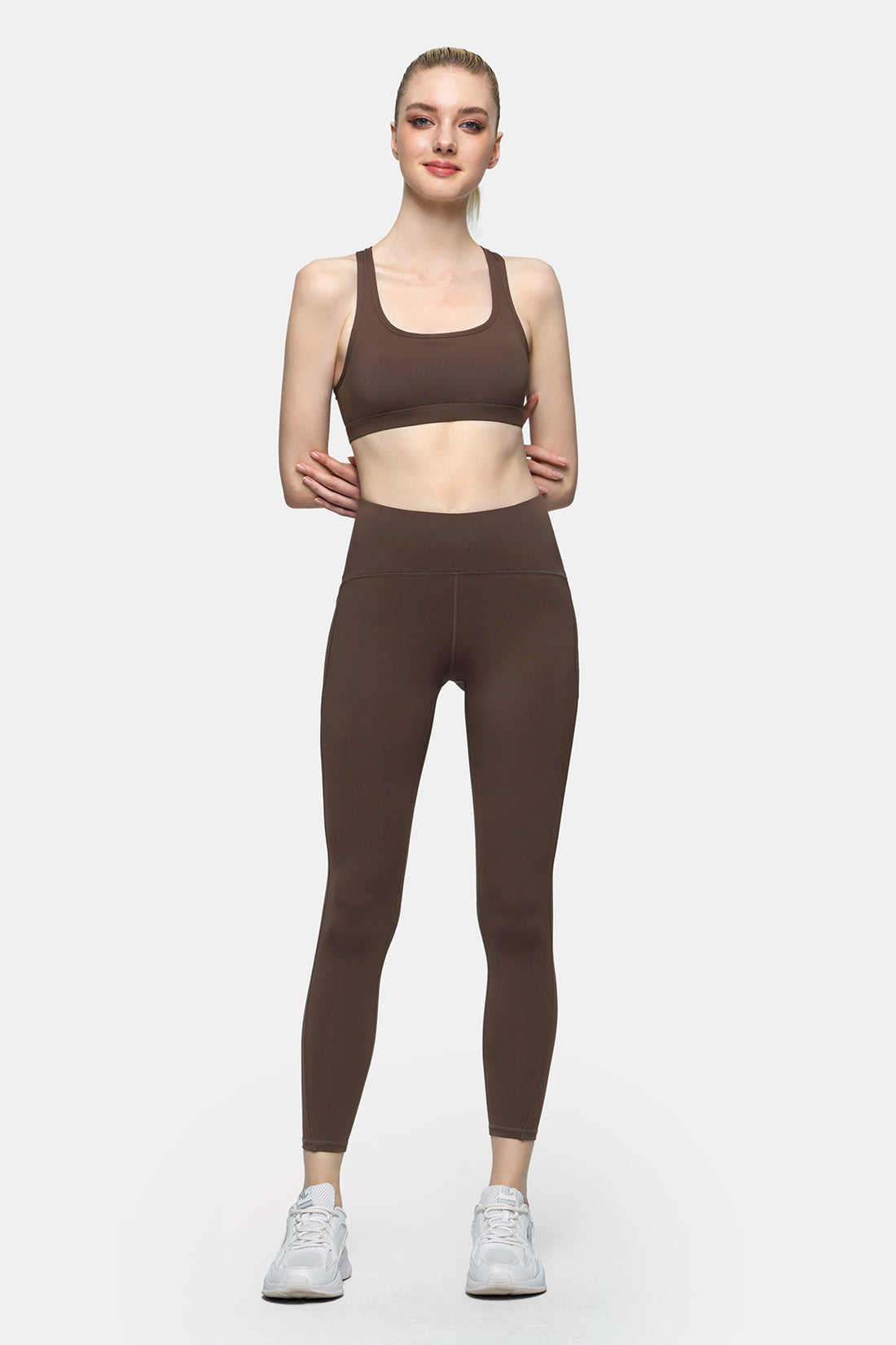 Performance High-Rise Leggings with Contoured Lines