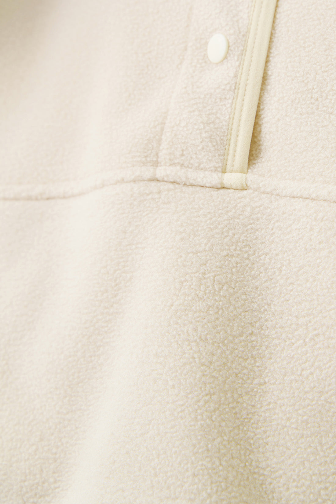 Polar Fleece Half-Placket Drop-Shoulder Long Sleeve Coat