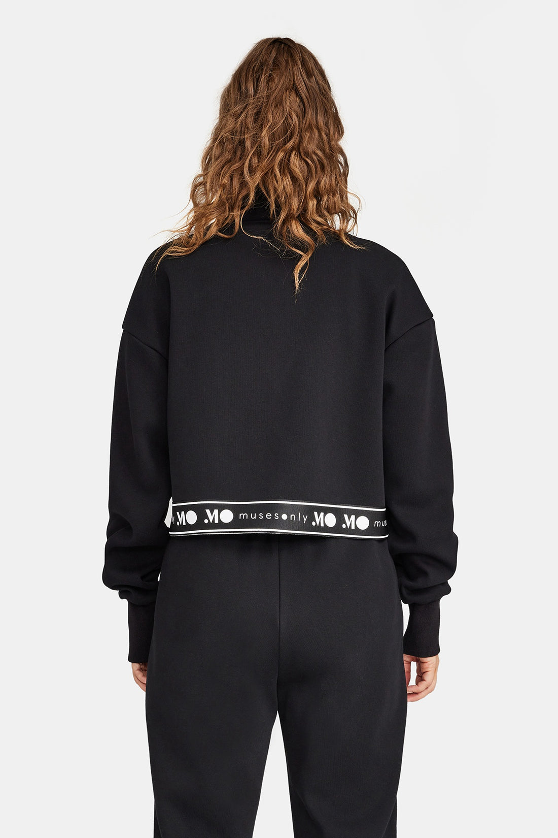 Letter Print Cropped Hoodie