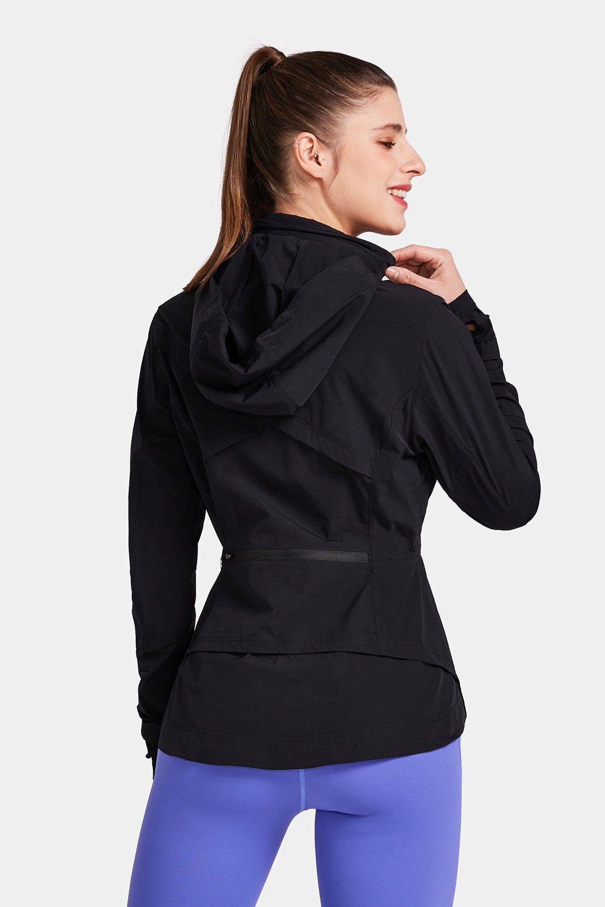 Full zip running sales jacket